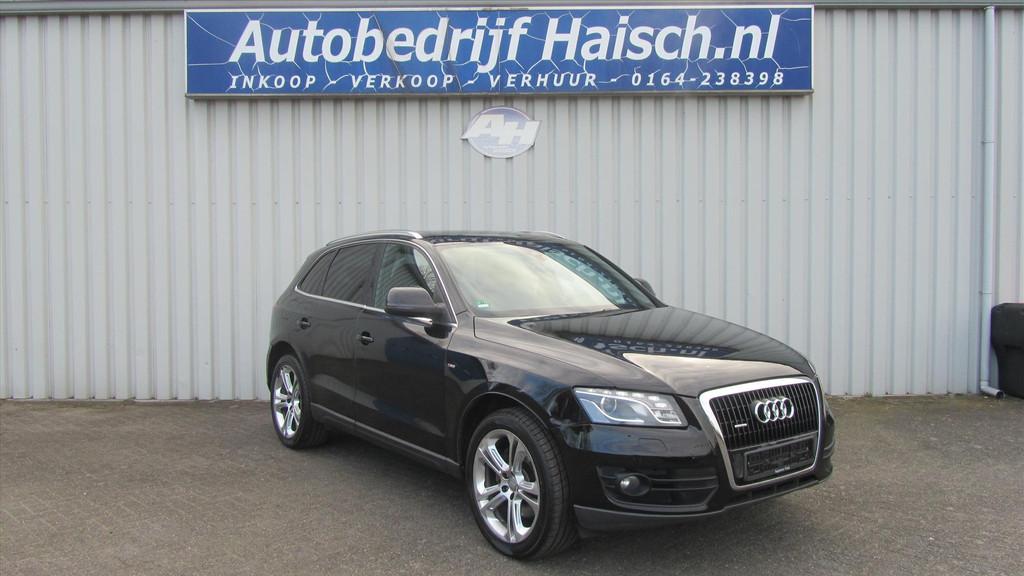 Audi Q5 3.0 TDI quattro 240pk S tronic MOTOR TIKT LAGERT, Auto's, Gebruikt, Zwart, Zwart, Leder