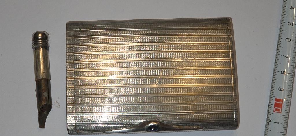 Louis Kuppenheim sigaretten doos met Tondel TOPSTUK, Antiek en Kunst, Antiek | Goud en Zilver, Ophalen of Verzenden, Zilver