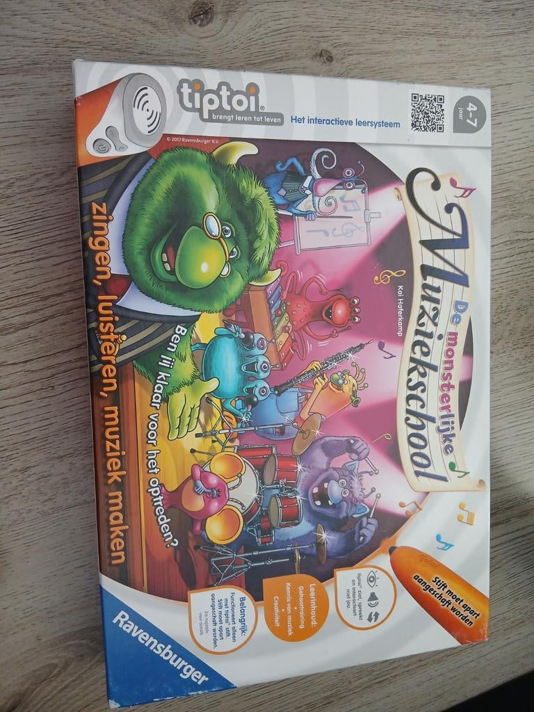 Tiptoi De Monsterlijke Muziekschool (4-7 jaar) - Zonder Pen, Ophalen of Verzenden, Gebruikt, Taal en Lezen, Met geluid