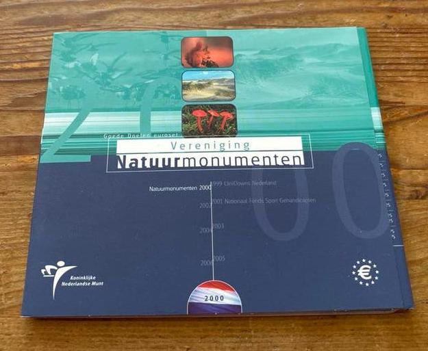 Natuurmonumenten muntset 2000, Postzegels en Munten, Munten | Europa | Euromunten, Ophalen of Verzenden, Overige landen, Overige waardes