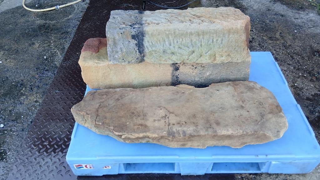 Bentheimer zandstenen - Diverse maten, Gebruikt, Overige typen, Ophalen of Verzenden, Minder dan 5 m²