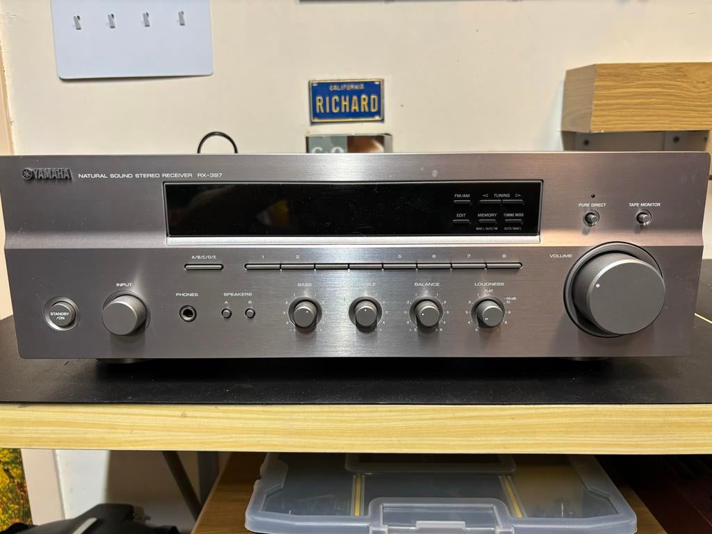 Yamaha RX-397 Natural Sound Stereo Receiver 2x 50w, Yamaha, Ophalen of Verzenden, Zo goed als nieuw, 60 tot 120 watt