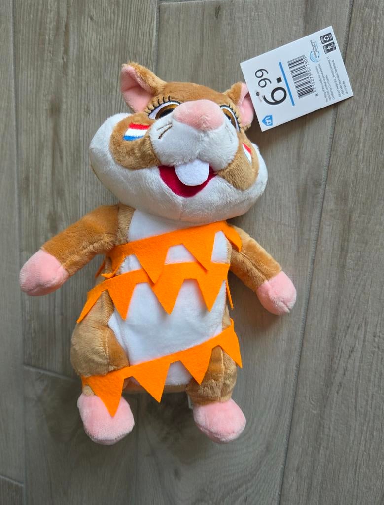 AH Hamster Koningsdag met oranje vlaggetje, Ophalen of Verzenden, Nieuw