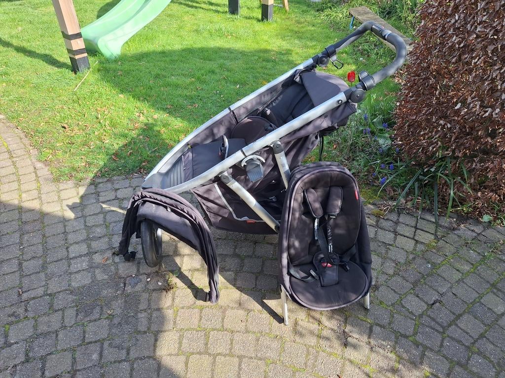 Phil&teds Duo kinderwagen - Goede staat, banden te vervangen, Ophalen, Gebruikt, Overige merken