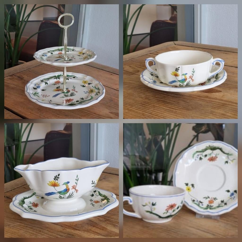 Frans GIEN decor Oiseaux de Paradis, Verzenden