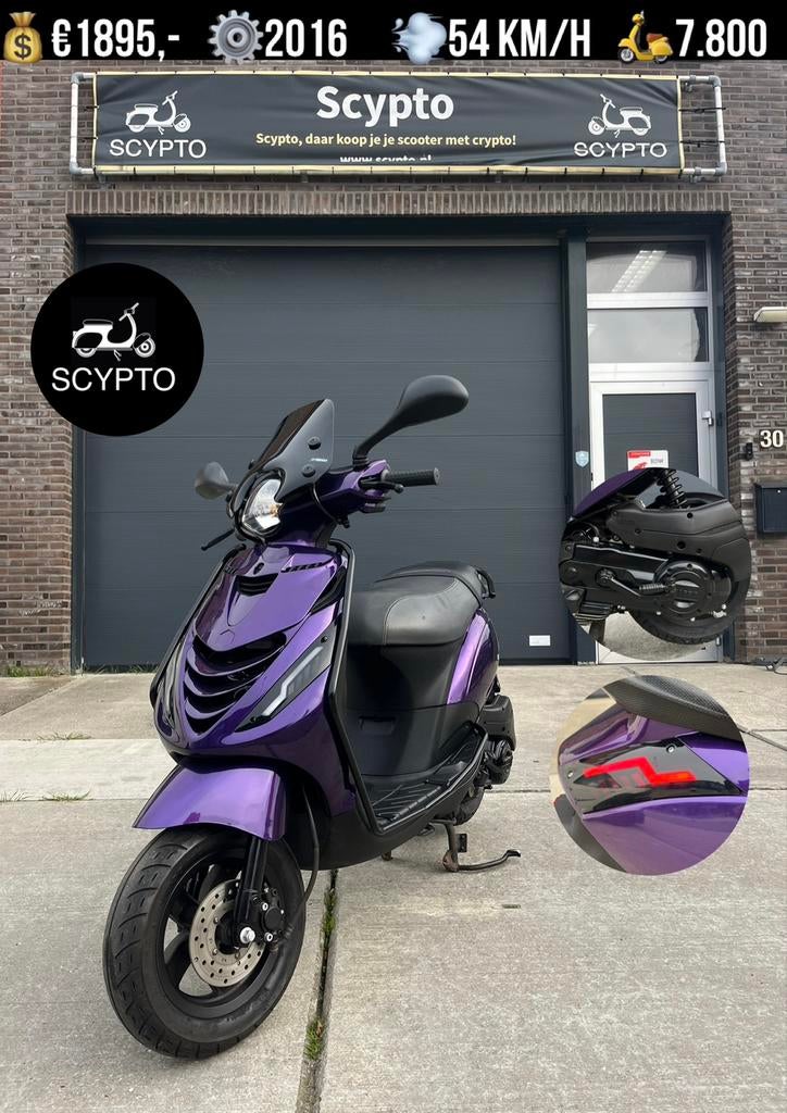 Piaggio Zip | 1e eigenaar | RDW GEKEURD | Full Option | Brom, Fietsen en Brommers, Italie, Piaggio, Maximaal 45 km/u, Zip