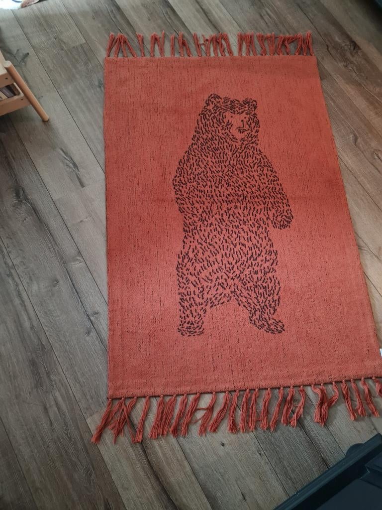 Decoratie mat met beer, Ophalen of Verzenden, Rechthoekig, 50 tot 100 cm