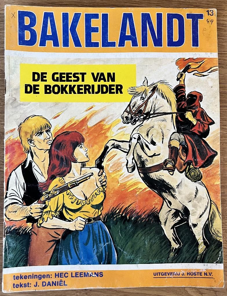 Bakelandt - De geest van de bokkerijder -13 1e(1981) Strip, Eén stripboek, Gelezen