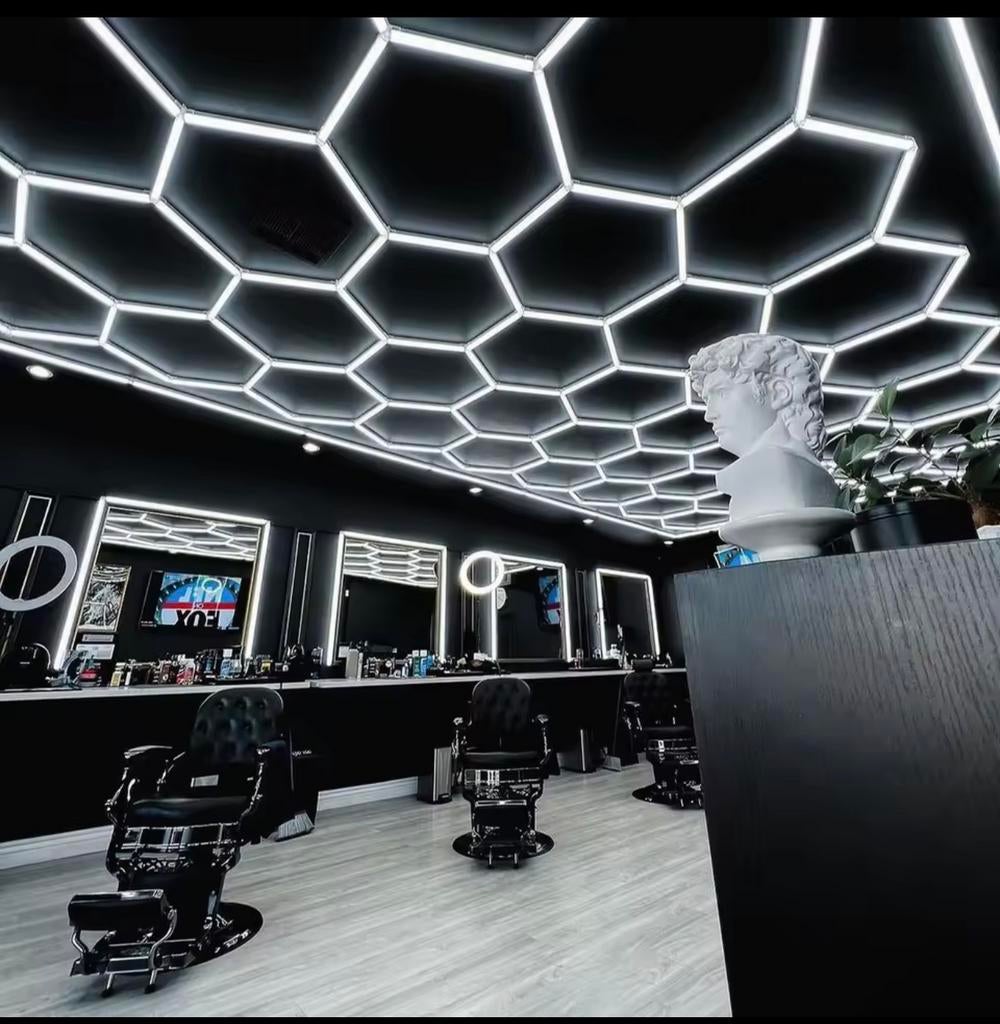 Hexagon plafond verlichting – 8 Hexagon, Huis en Inrichting, Ophalen of Verzenden, Nieuw