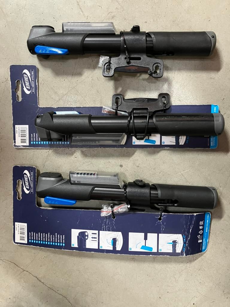 BBB fietspompje met drukmeter nieuw (Windgun), Ophalen of Verzenden, Nieuw, Overige typen