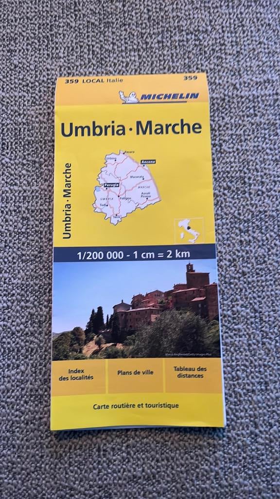 Michelin wegenkaart Italië Umbria Marche Umbrië, Boeken, Atlassen en Landkaarten, Ophalen of Verzenden, 2000 tot heden, Frankrijk