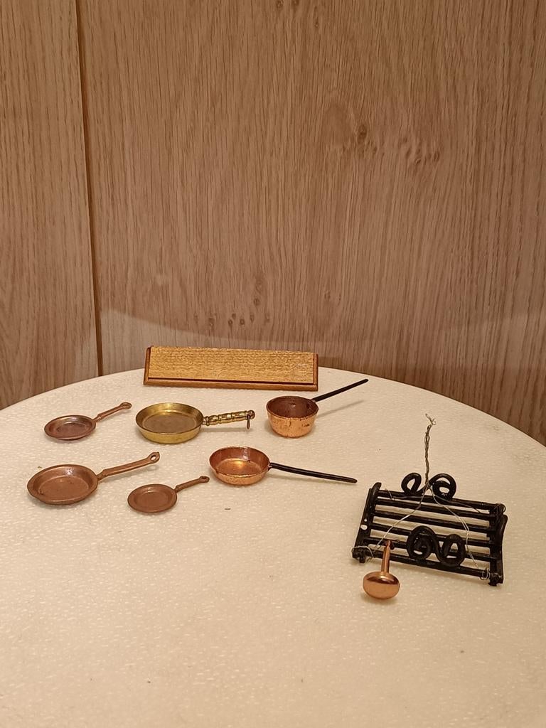 Keukengerei poppenhuis 1:12, Ophalen of Verzenden, Gebruikt, Poppenhuis