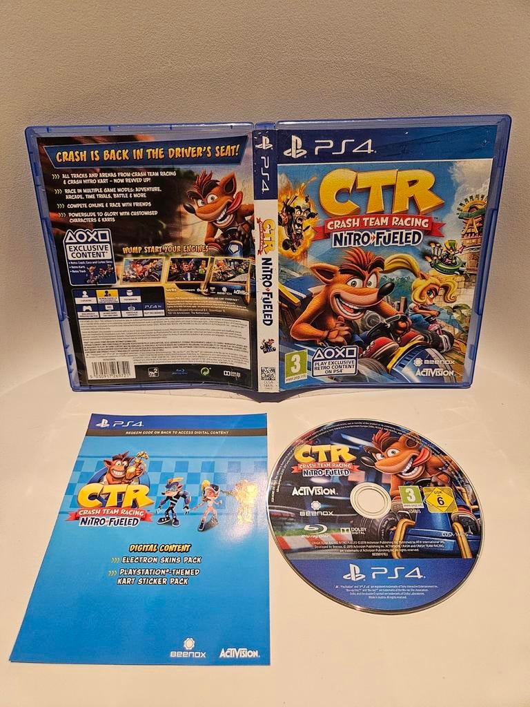 CTR Nitro Fueled PS4, Racen en Vliegen, Ophalen of Verzenden, Zo goed als nieuw, 3 spelers of meer