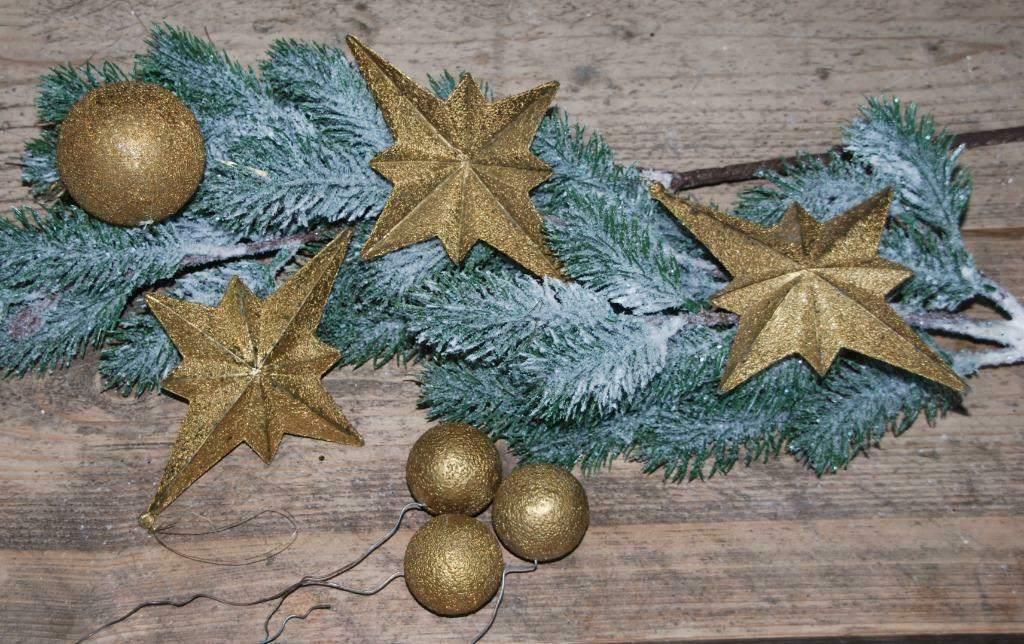 Goudkleurige kerstballen en sterren, Ophalen of Verzenden, Nieuw