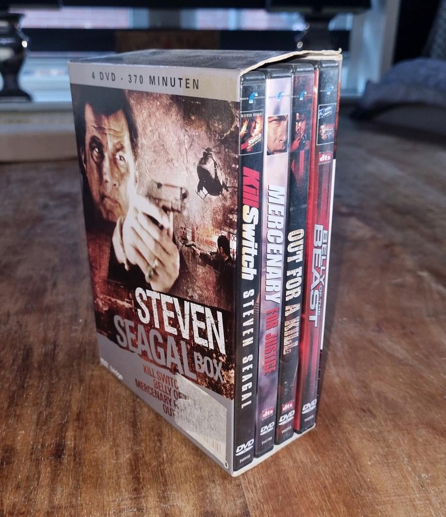 Steven Seagal Box - 4 DVD Actie Collectie, Gebruikt, Vanaf 16 jaar, Boxset, Actie