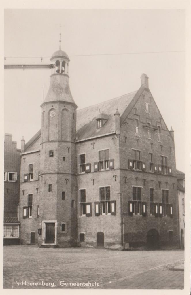 's HEERENBERG Gemeentehuis Stadhuis, Verzenden, 1940 tot 1960, Ongelopen, Gelderland