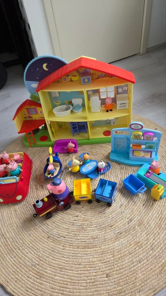 Peppa Pig huis, auto en accessoires, Ophalen of Verzenden