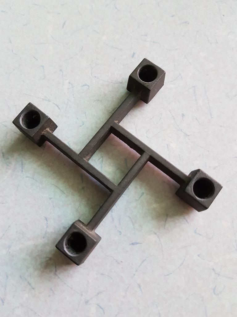 Zwarte kandelaar van Paro Design, Made in Denmark, Antiek en Kunst, Ophalen of Verzenden, Overige materialen