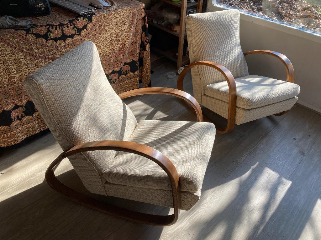 Design schommelstoelen, Ophalen, Gebruikt, Twee, Overige kleuren