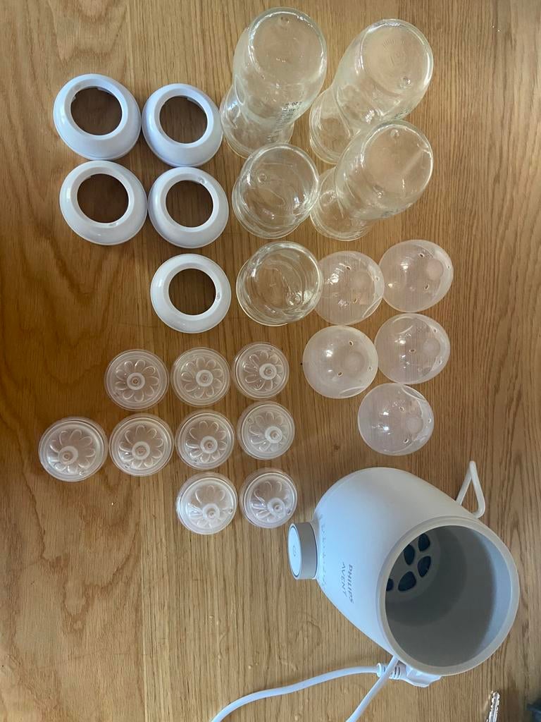 Phillips avent flessen+flessenwarmer, Ophalen, Zo goed als nieuw, Flessen- of potjesverwarmer