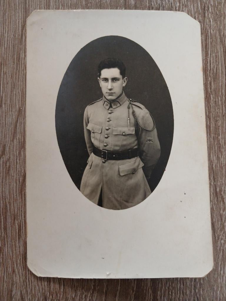 Ansichtkaart Belgische soldaat., Verzamelen, Ophalen of Verzenden, Landmacht, Overige gebieden, Foto of Poster