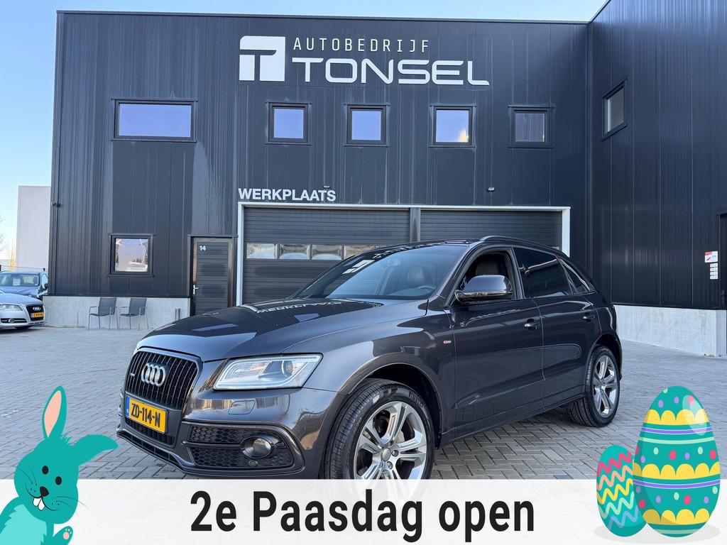 Audi Q5 2.0 TFSI quattro S-Line / Trekhaak / Automaat / Stoe, Gebruikt, 4 cilinders, Leder en Stof, Bedrijf