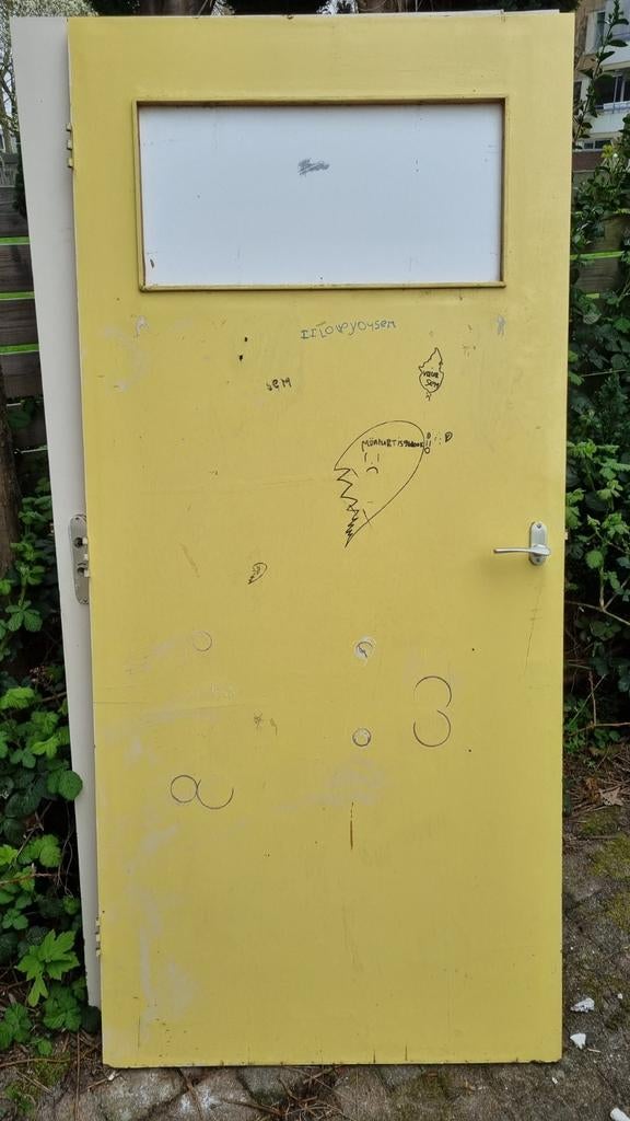 Gebruikte binnendeuren met en zonder glas, Doe-het-zelf en Verbouw, Deuren en Horren, Ophalen