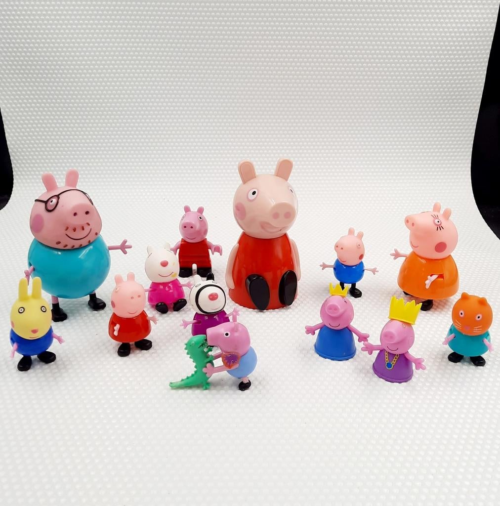 13 Peppa Pig figuurtjes - 6 cm tot 11 cm, Ophalen of Verzenden, Zo goed als nieuw