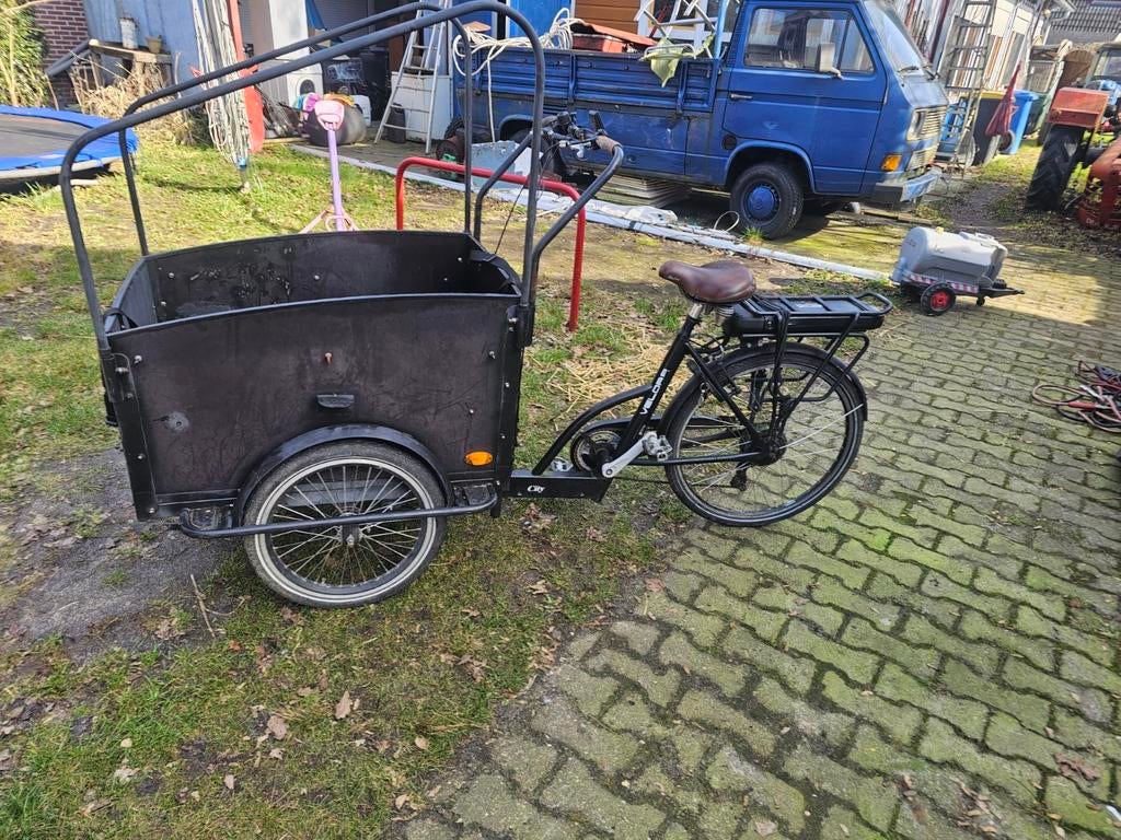Bakfiets Velora city elektrische bak fiets, Ophalen, Gebruikt, 4 kinderen of meer