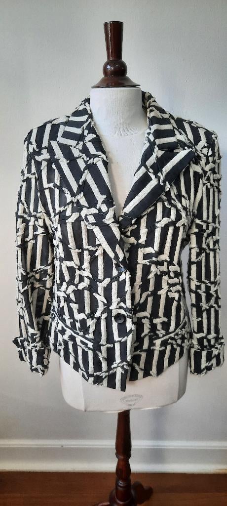 dames blazer, merke Mezza Luna, maat 38, Ophalen of Verzenden, Zo goed als nieuw, Maat 42/44 (L), Zwart