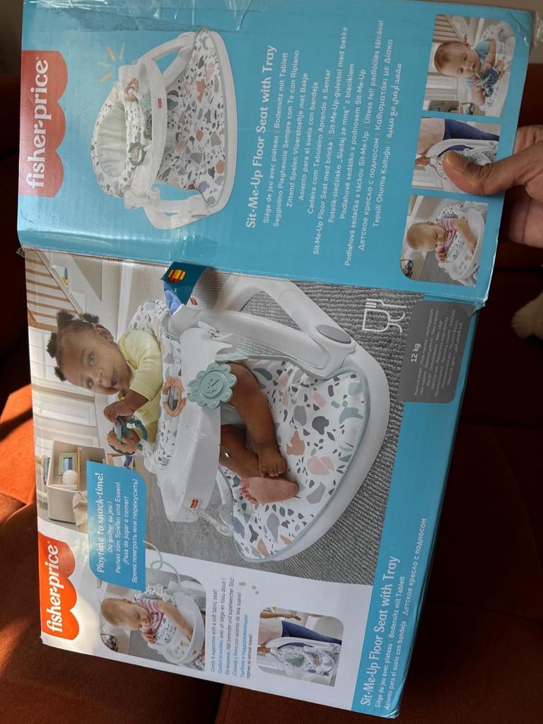 Fisher-Price Sit-Me-Up Vloerstoel met Eetblad, Ophalen of Verzenden, Zo goed als nieuw, Overige typen, Gordel(s)