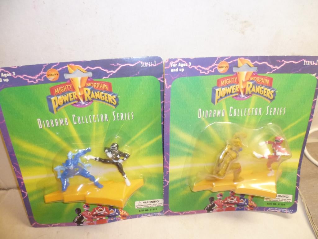 Power Rangers 2x Mighty Morphine Diorama serie 1 1995, Ophalen of Verzenden, Nieuw, Actiefiguur of Pop