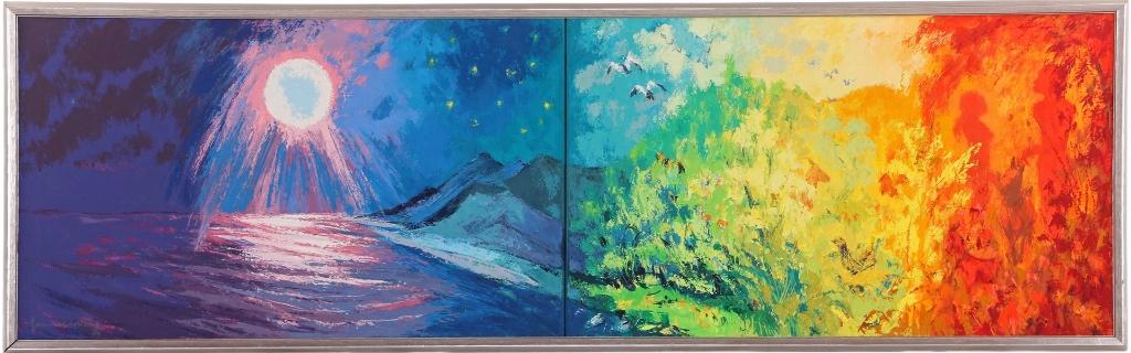 Origineel werk Jannes de Vries (1901-1986) Olieverf op doek, Ophalen of Verzenden