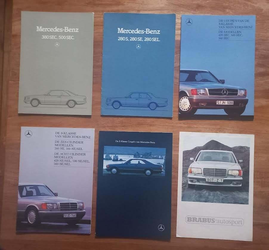 Lot Mercedes-Benz S-Klasse 1982- 1990., Gelezen, Daimler Benz AG, Mercedes, Ophalen of Verzenden