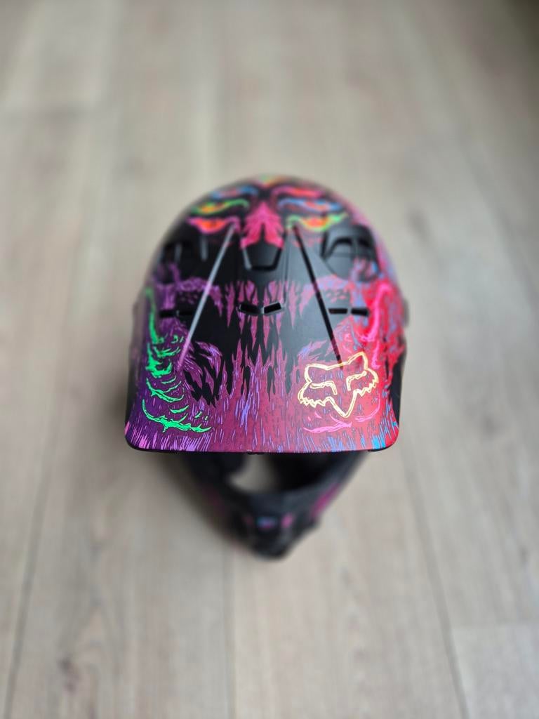 Fox Crosshelm voor kinderen - Kleurrijk design, XS, Kinderen, Offroadhelm, Tweedehands