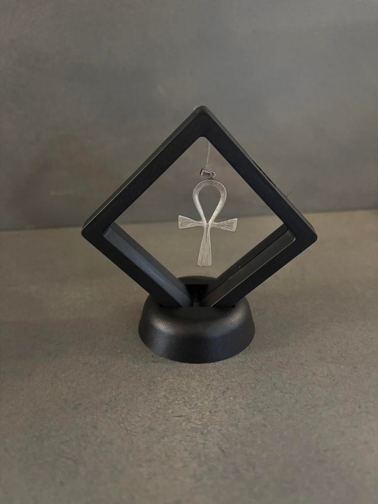 Zilveren Ankh hanger 835 – Egyptisch kruis – 4,18 gram, Sieraden, Tassen en Uiterlijk, Kettinghangers, Zo goed als nieuw, Zilver