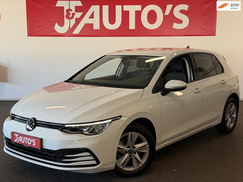 Volkswagen GOLF 1.0 TSI Business, CP NAVIGATIE, CRUISE, LED,, Voorwielaandrijving, Gebruikt, Alcantara, Wit