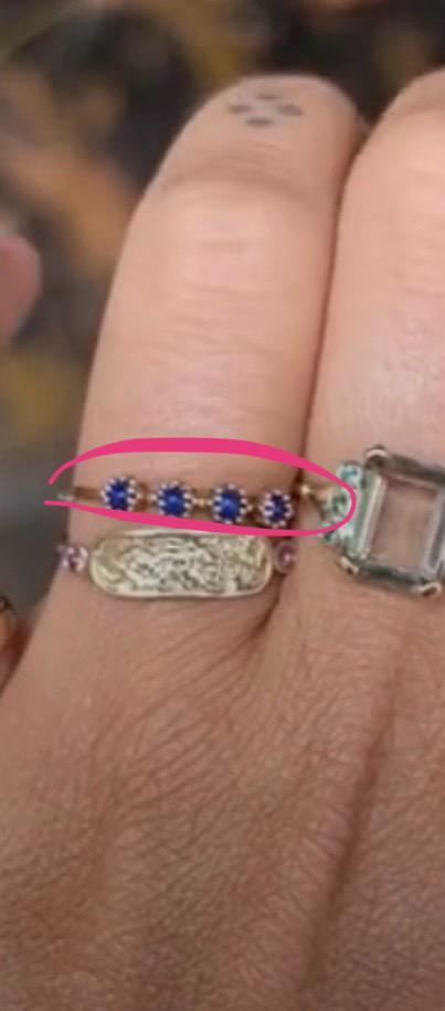Gezocht; anna nina x romy boomsma lapis lazuli ring, Ophalen of Verzenden, Dame, Goud, Kleiner dan 17