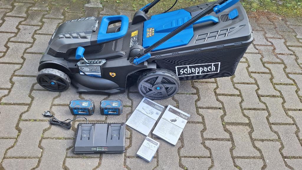 Scheppach BC-MP430-X Accu grasmaaier cirkelmaaier NIEUW!, Ophalen, Cirkelmaaier, ., Nieuw