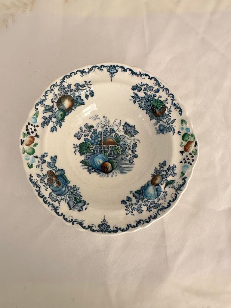 Antieke Mason's Ironstone Fruit Basket Schaal, Antiek en Kunst, Antiek | Servies los, Ophalen of Verzenden