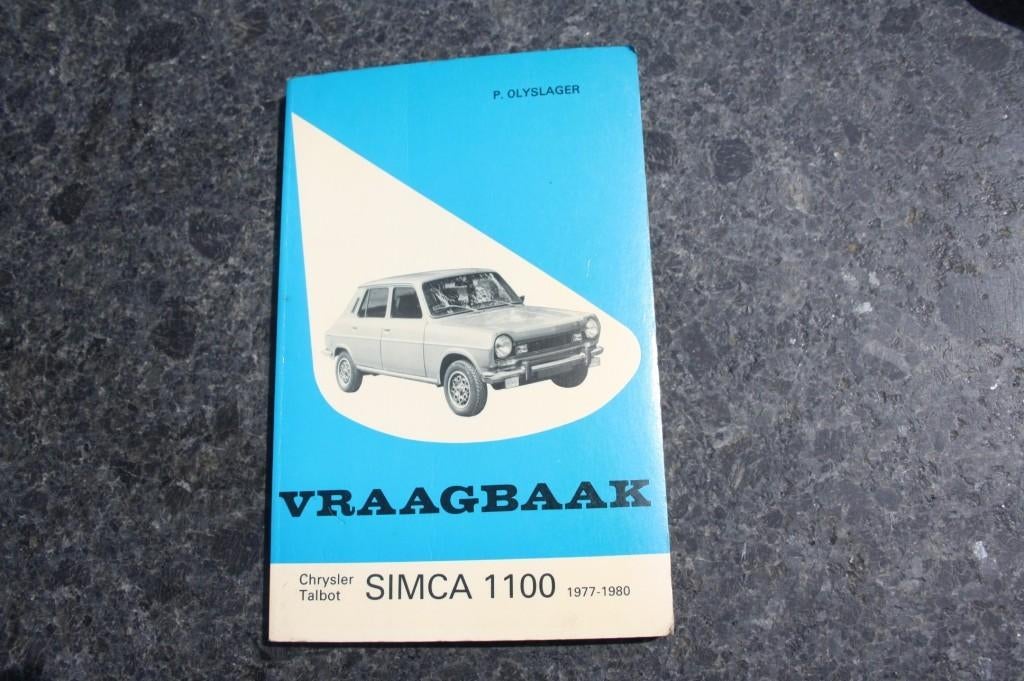 vraagbaak   SIMCA 1100     1977 /1980, Ophalen of Verzenden