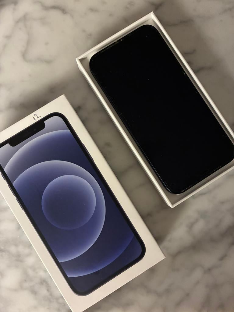iPhone 12 64 GB - Zeer Goede Staat, Telecommunicatie, Mobiele telefoons | Apple iPhone, Zwart, Ophalen of Verzenden, Zo goed als nieuw