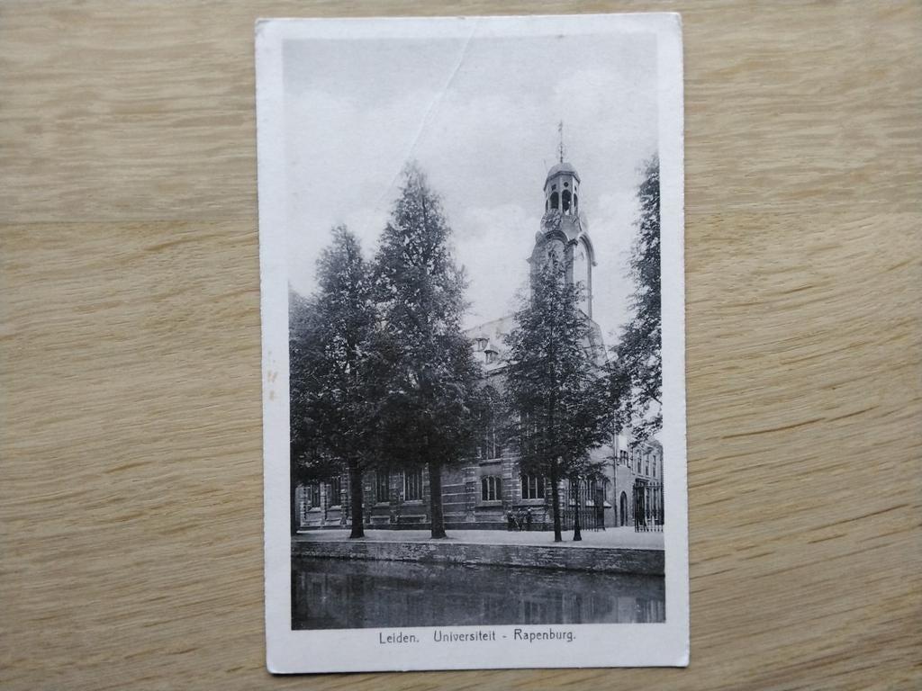 Leiden, Universiteit-Rapenburg., Verzamelen, Verzenden, 1920 tot 1940, Gelopen, Zuid-Holland