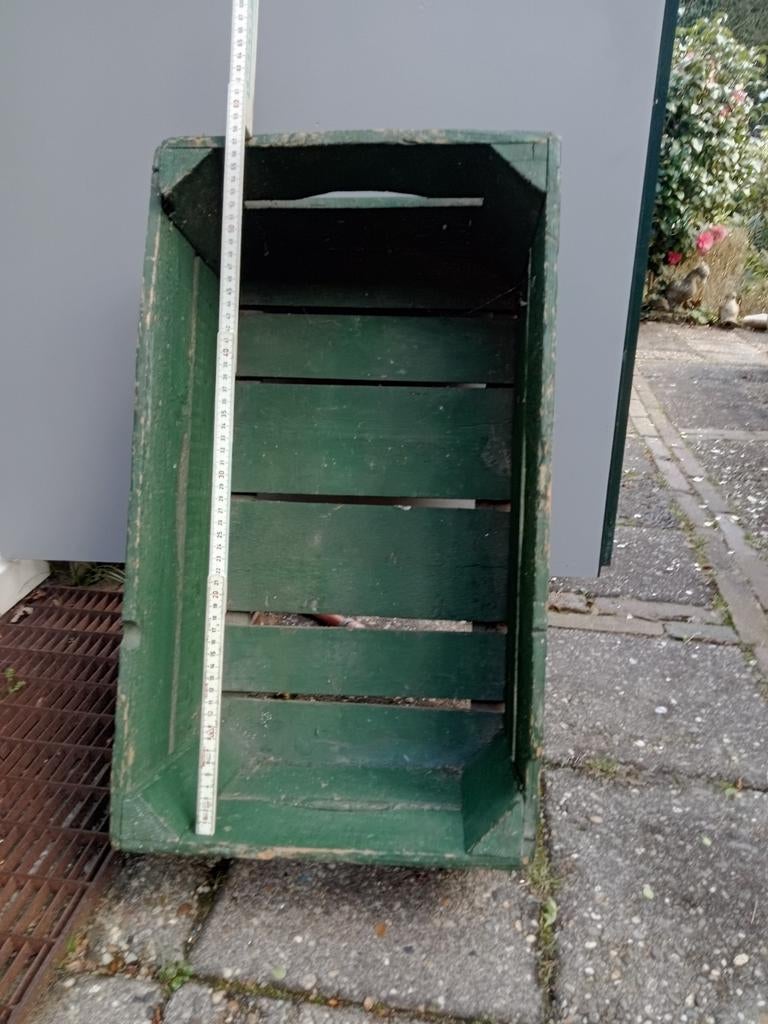 Vintage houten veilingkist groentenkist krat, Ophalen, Gebruikt, Hout, Overige typen