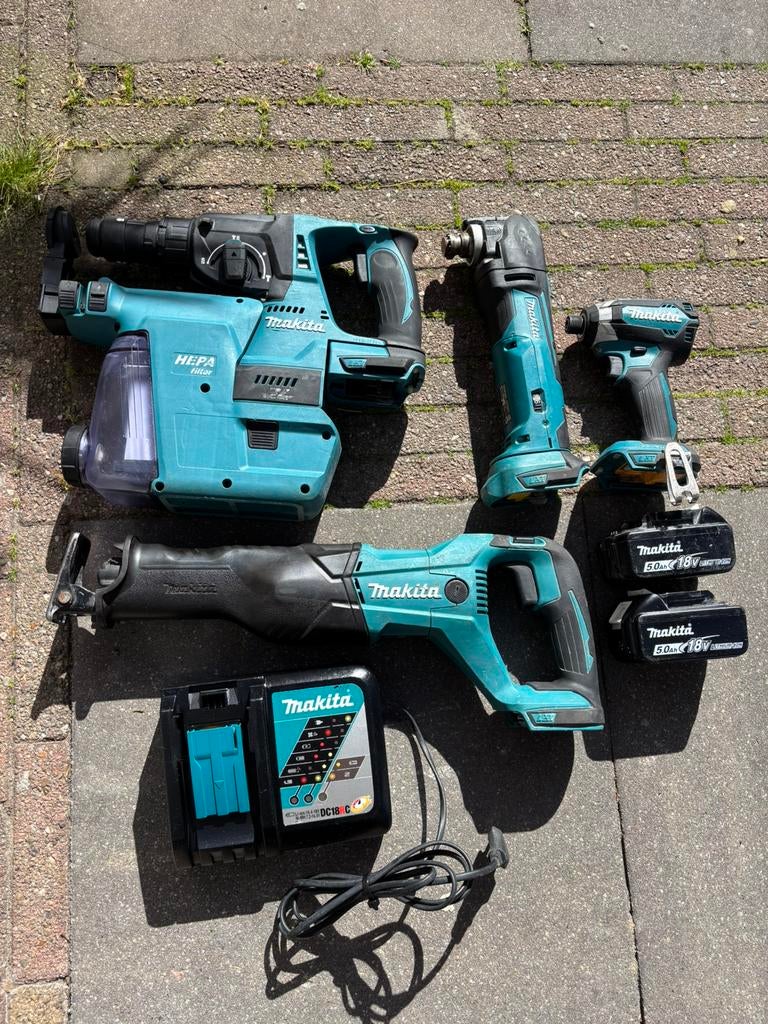 Makita set, Doe-het-zelf en Verbouw, Ophalen of Verzenden, Gebruikt