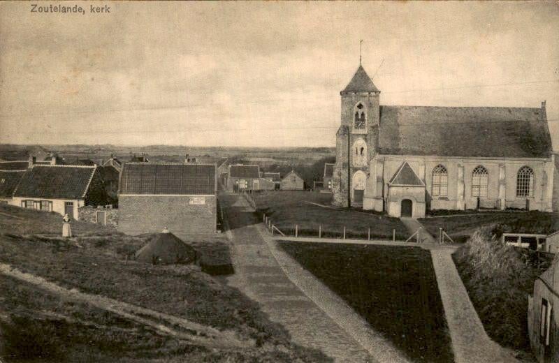 Zoutelande - Kerk, Ophalen of Verzenden, Voor 1920, Ongelopen, Zeeland