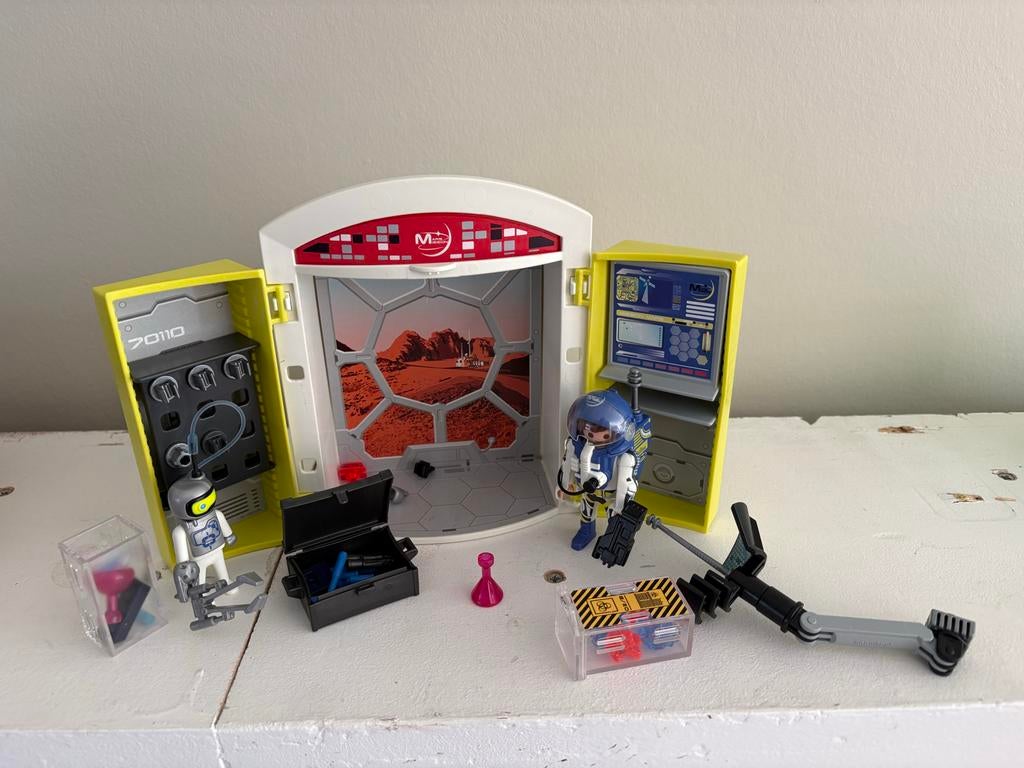 Diverse Playmobil sets: ruimte, dino, fiets en kinderwagen, Ophalen of Verzenden, Gebruikt, Complete set