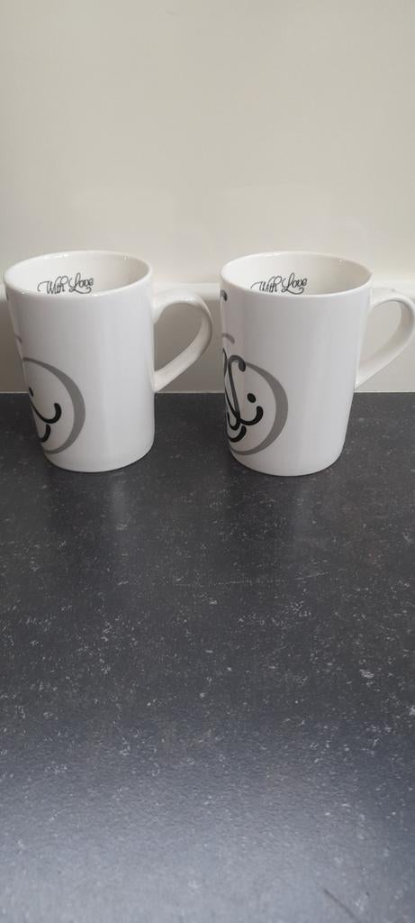 Riviera Maison Mr en Mrs mokken, Huis en Inrichting, Ophalen of Verzenden, Nieuw, Overige stijlen, Kop(pen) en/of Schotel(s)