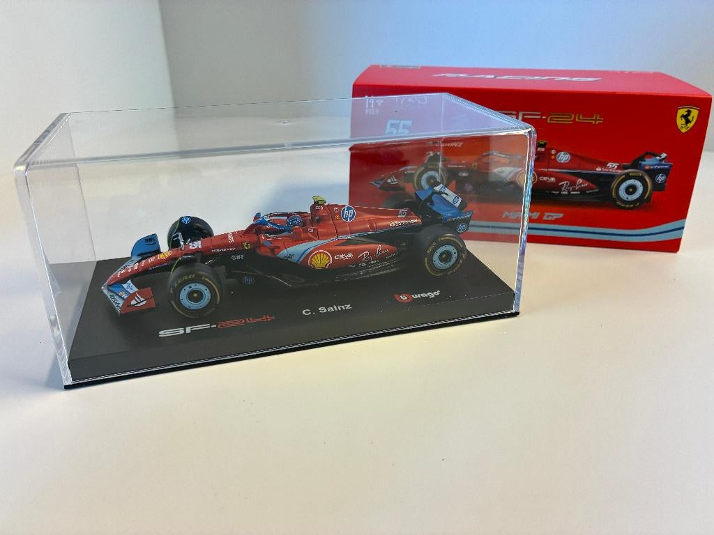 39338: Ferrari Sf-24 - Carlos Sainz - Miami GP 2024 LUXE, Overige merken, Auto, De Steenbok 26, 5215 ME ‘s-Hertogenbosch, Nieuw