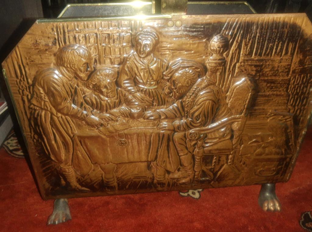 Koperen antieke Krantenbak, Ophalen of Verzenden, Koper